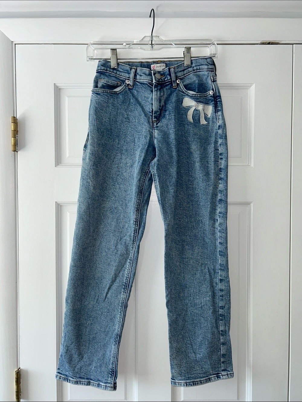 J. Crew Light Blue Kids' Jeans with Bow Detail